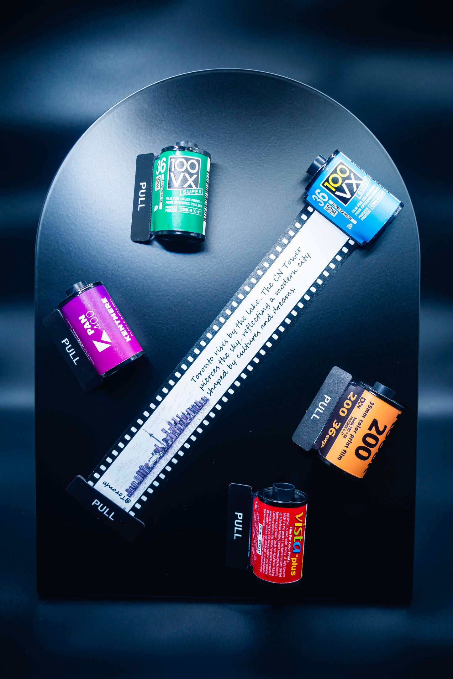 Retro Film Roll Magnet - Hand-Drawn Toronto