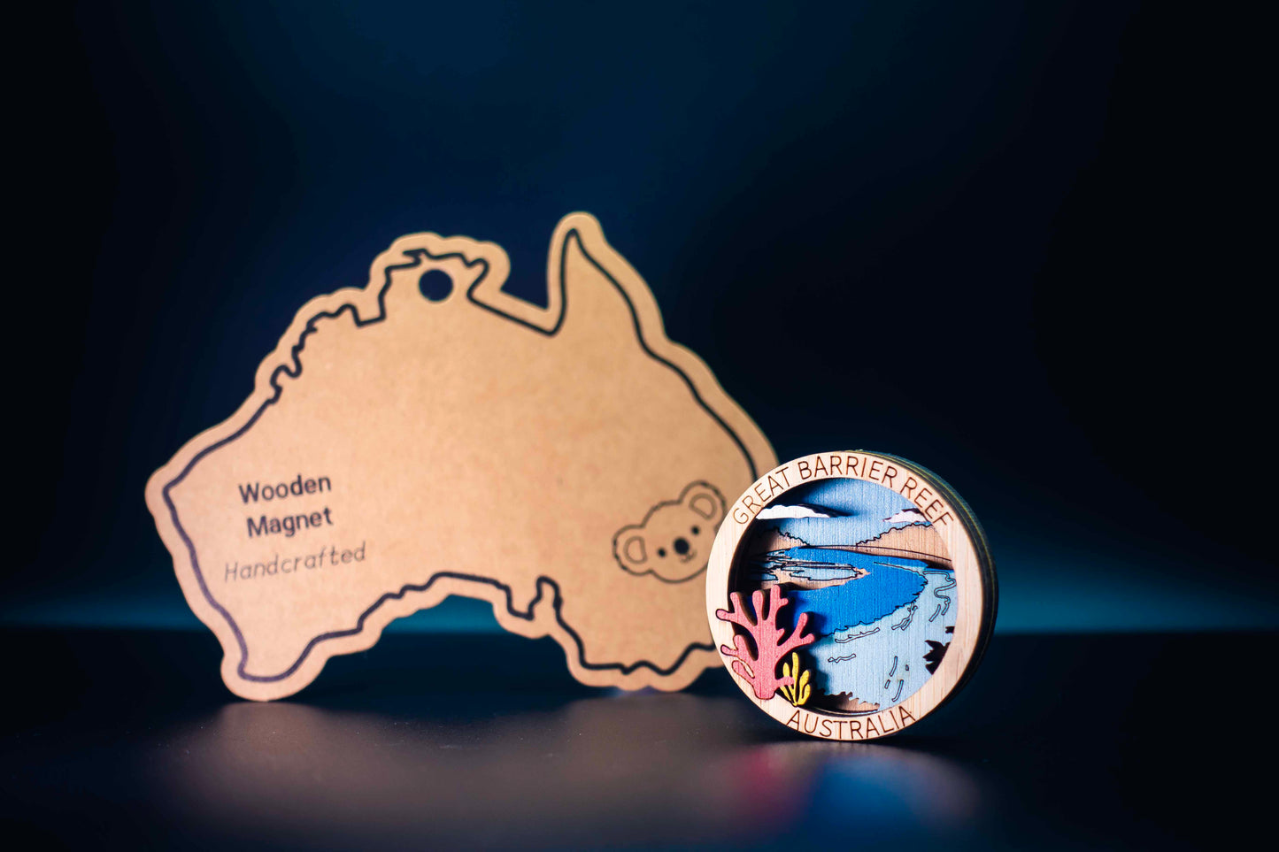 3D Wooden Magnet - Great Barrier Reef