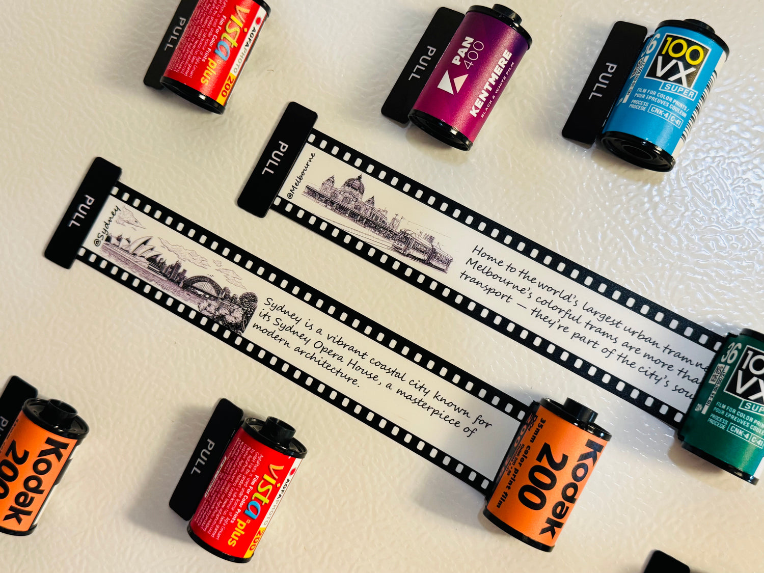 Retro Film Roll Magnets