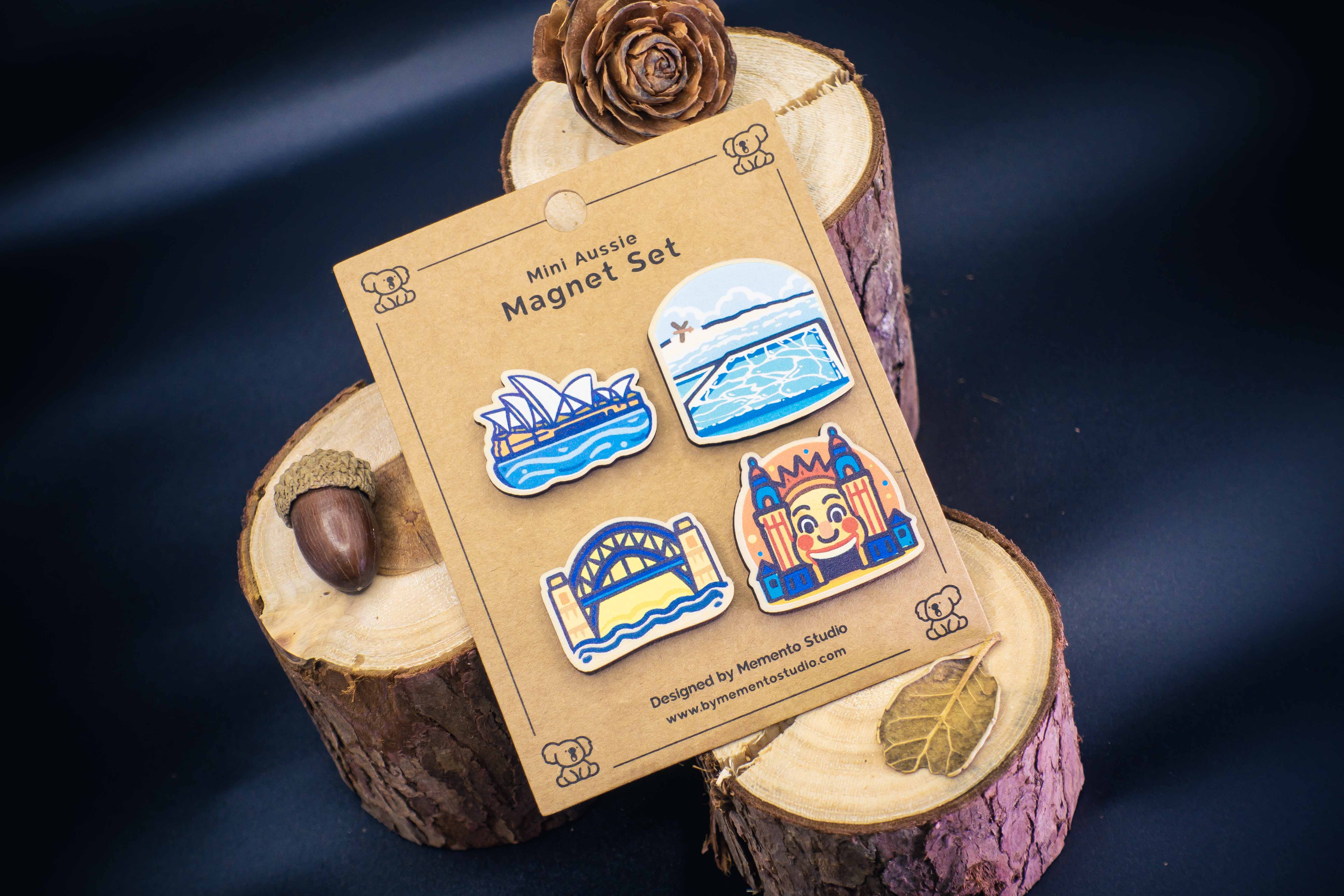 Mini Aussie Magnet Set – Sydney – Mementostudio