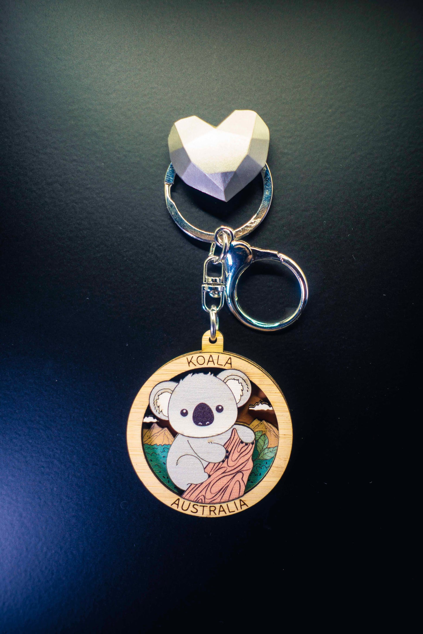 3D Wooden Keyring- Koala