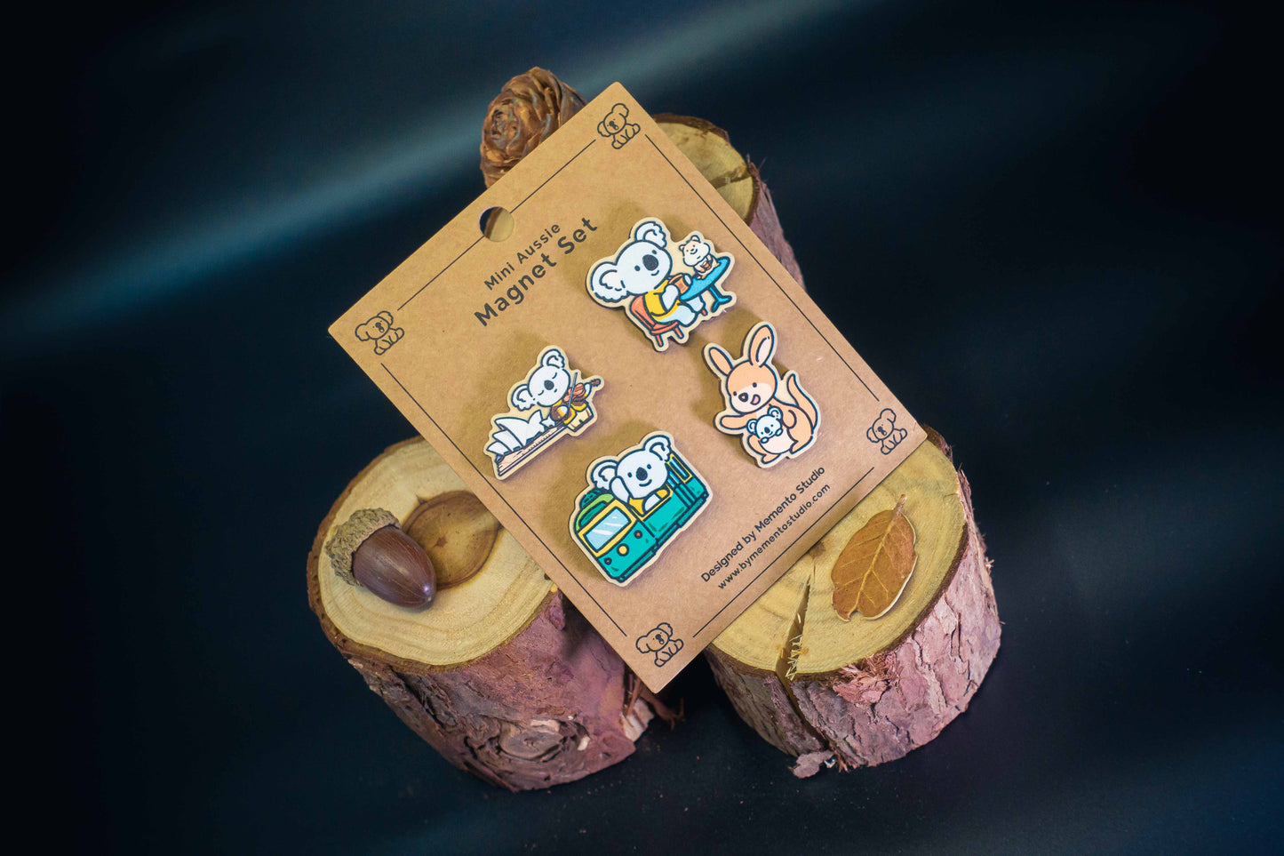 Mini Aussie Magnet Set –  Sydney opera house koala