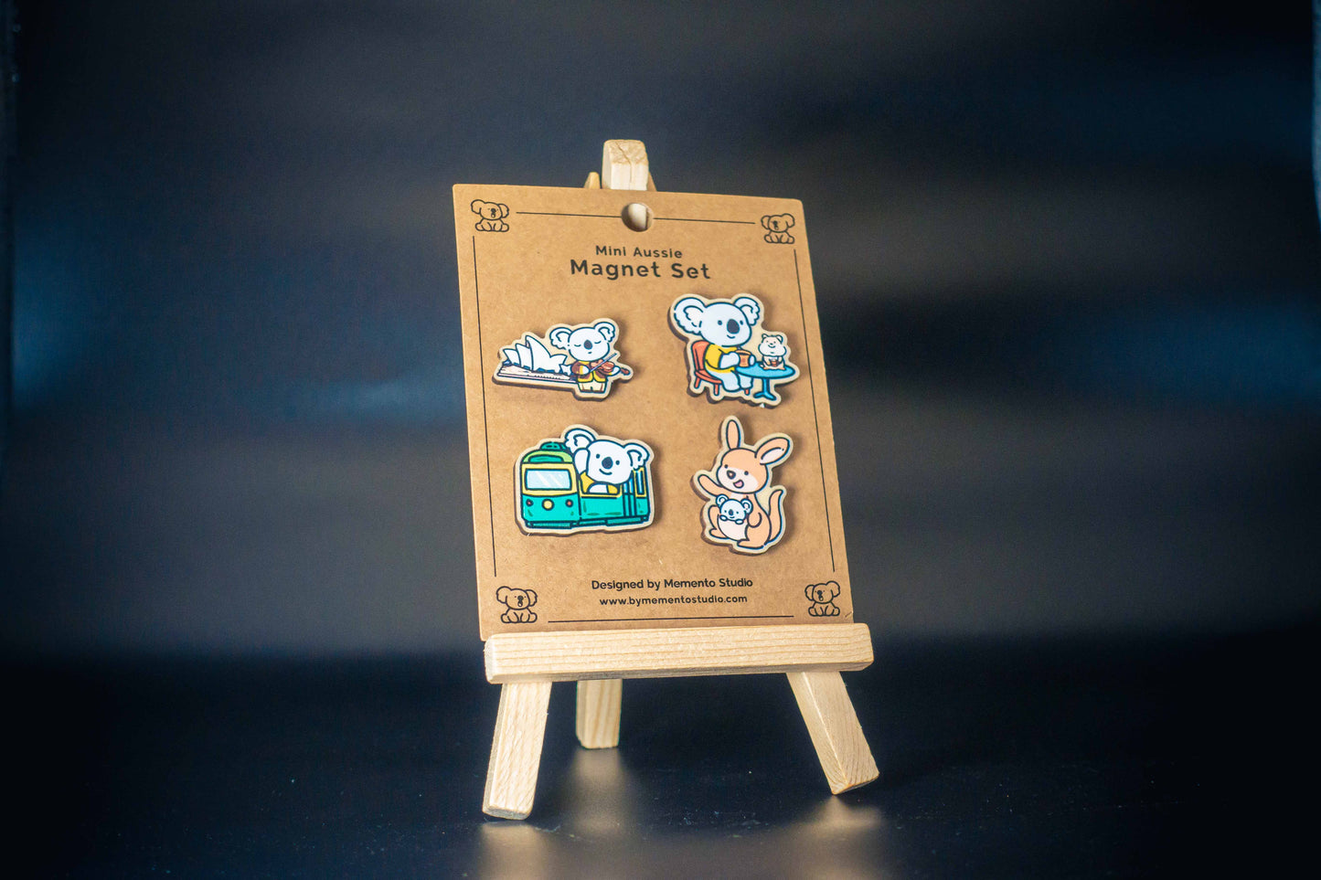 Mini Aussie Magnet Set –  Sydney opera house koala