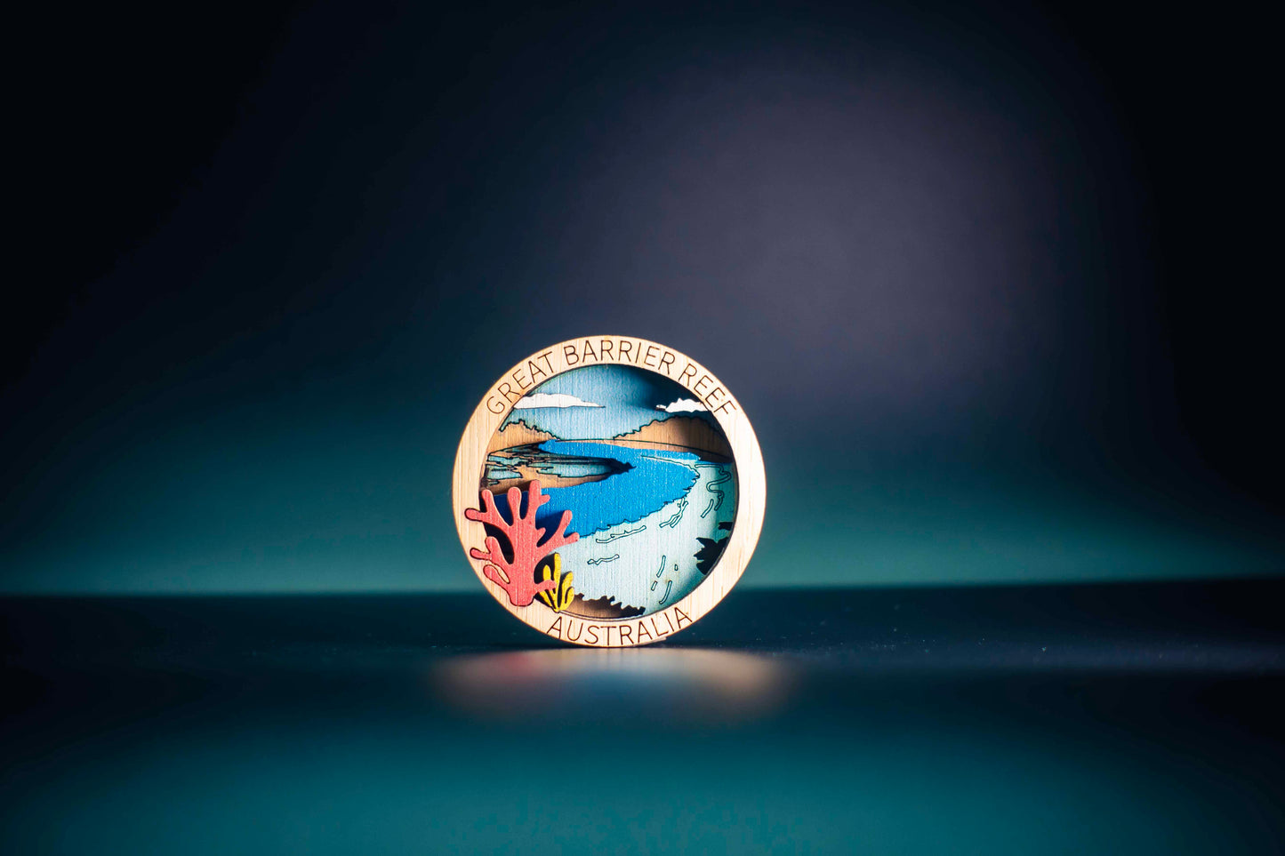 3D Wooden Magnet - Great Barrier Reef