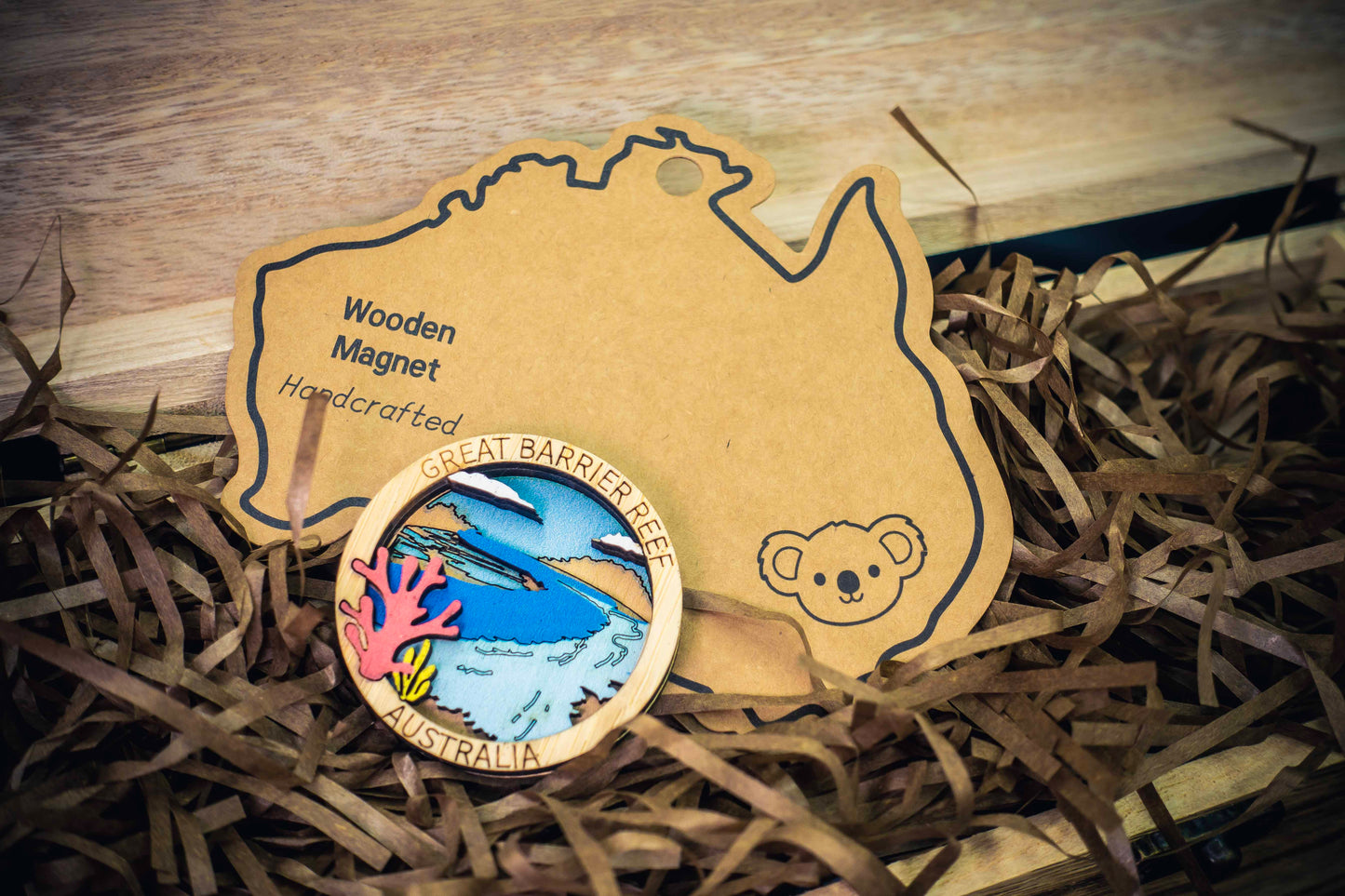 3D Wooden Magnet - Great Barrier Reef