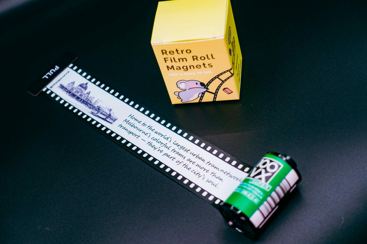 Retro Film Roll Magnet - Hand-Drawn Melboune