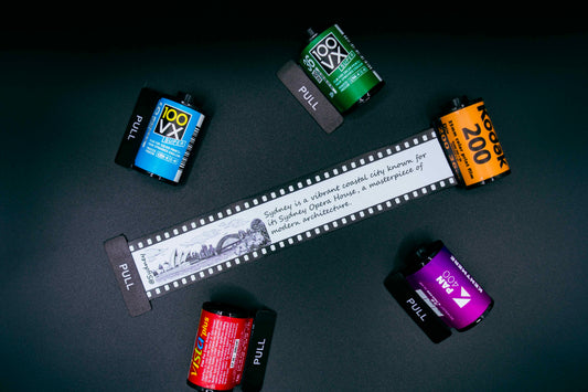 Retro Film Roll Magnets - Hand-Drawn Sydney